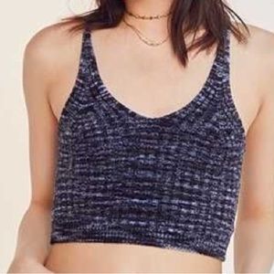 UO Silence and Noise Ribbed Knit Crop Top